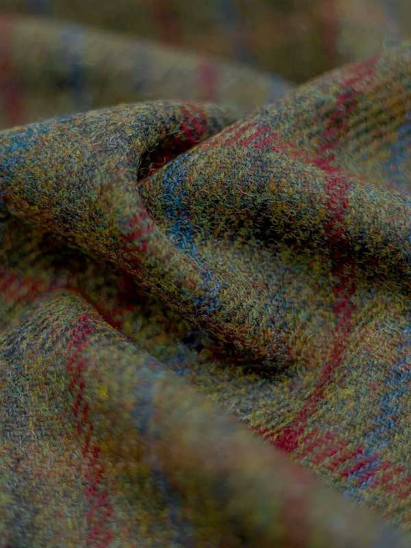 Harris Tweed Dames Jasje "Carola" In Red-Blue Check