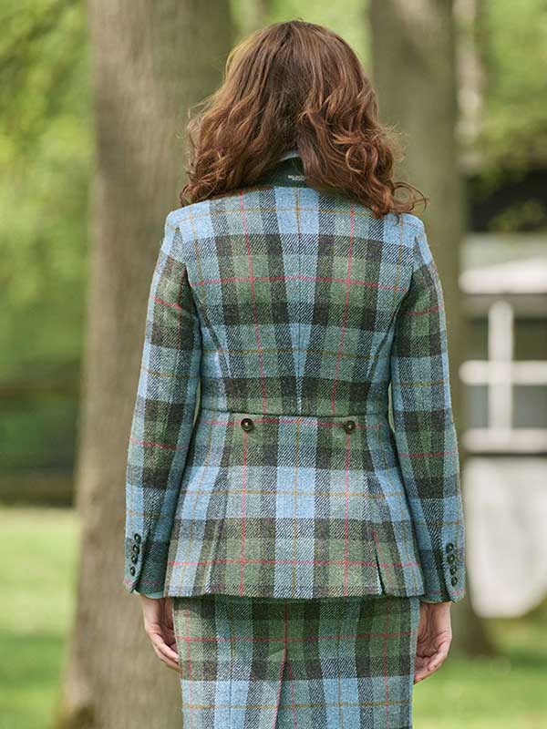 Harris Tweed Dames Jasje "Carola" In Highland Check
