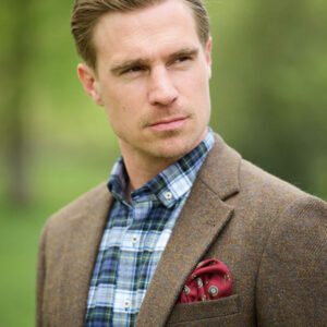 Harris Tweed Jacket "London" In Tweed Shadow