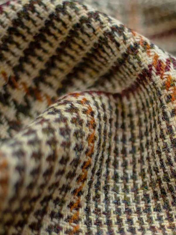 Harris Tweed Dames Jasje Kort "Ami" In Scottish Check