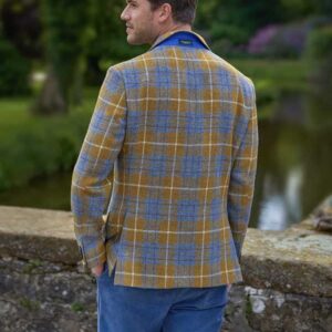 Harris Tweed Jacket "London" In Amber Check