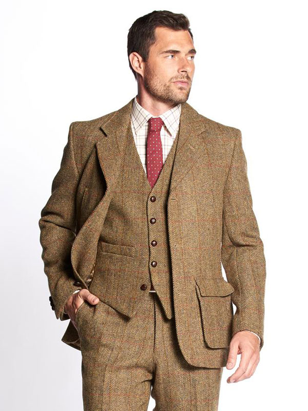 Harris Tweed Colbert, Callum Utility Jacket - Mustard