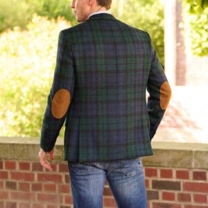 Harris Tweed Jacket "London" In Blackwatch