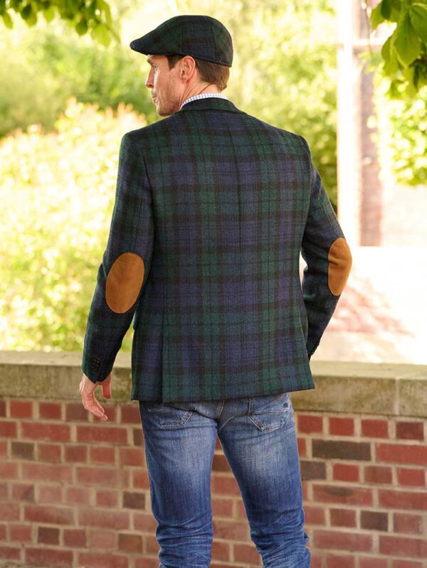 Harris Tweed Jacket "London" In Blackwatch