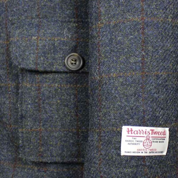 Harris Tweed Field Coat, Boyd Coat - Blue