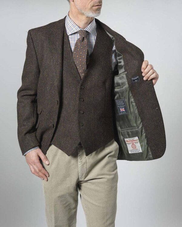 Harris Tweed Jacket "London" In Multicolor