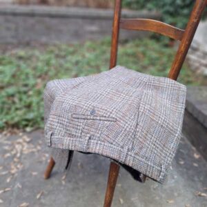 Harris Tweed Pantalon "Mr. Miller" Greystone Overcheck