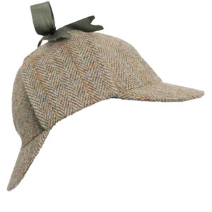 Harris Tweed Deerstalker Hat Watson Moss Green