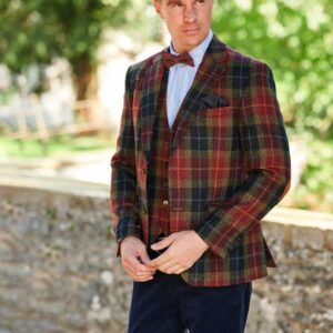 Harris Tweed Jacket "London" In Check Of Island