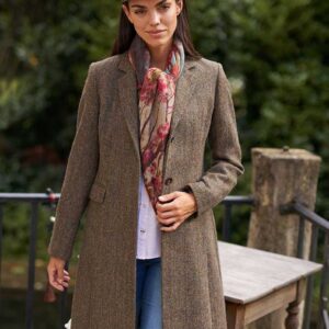 Harris Tweed Damesjas "Emilia" In Evergreen