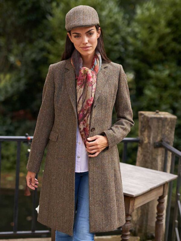 Harris Tweed Damesjas "Emilia" In Evergreen