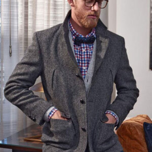 Harris Tweed Colbert, Callum Utility Jacket - Charcoal