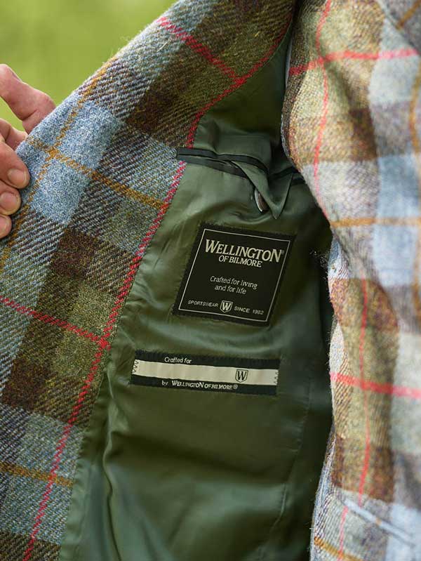 Harris Tweed Jacket "London" In Highland Check