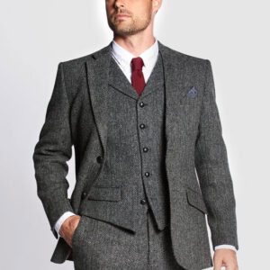 Harris Tweed Colbert, Patrick Jacket - Charcoal