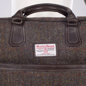 Harris Tweed Briefcase Bag Arran - Brown