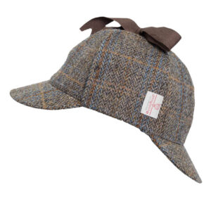 Harris Tweed Deerstalker Hat Watson Clinton Brown