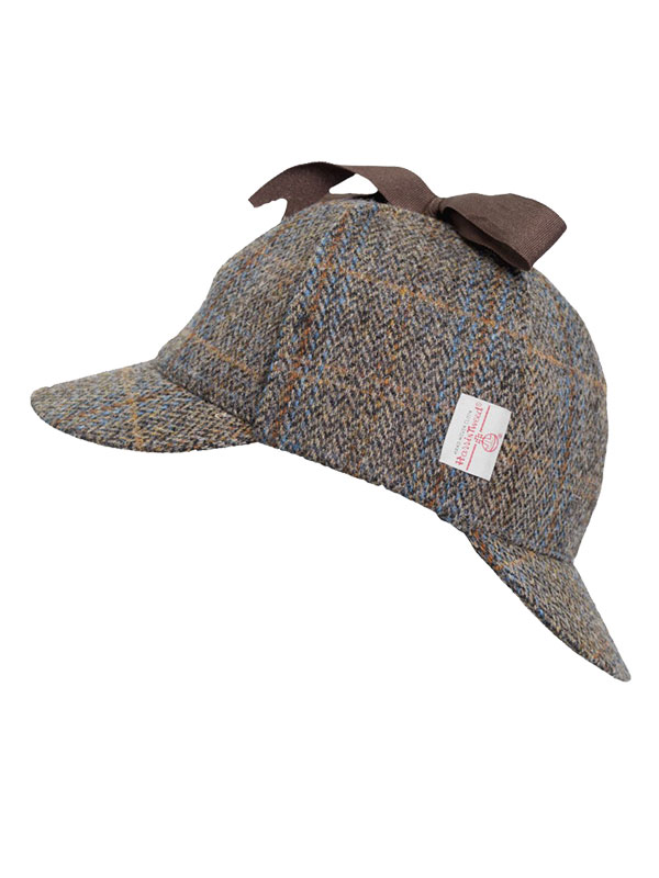Harris Tweed Deerstalker Hat Watson Clinton Brown