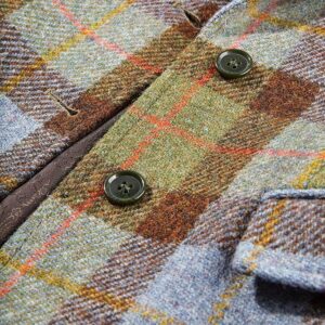 Harris Tweed Pippa Waistcoat - Green/Blue Check