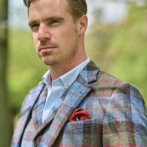 Harris Tweed Jacket "London" In Highland Check
