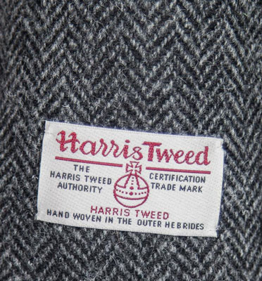 Harris Tweed Overjas, Chelsea Overcoat - Charcoal
