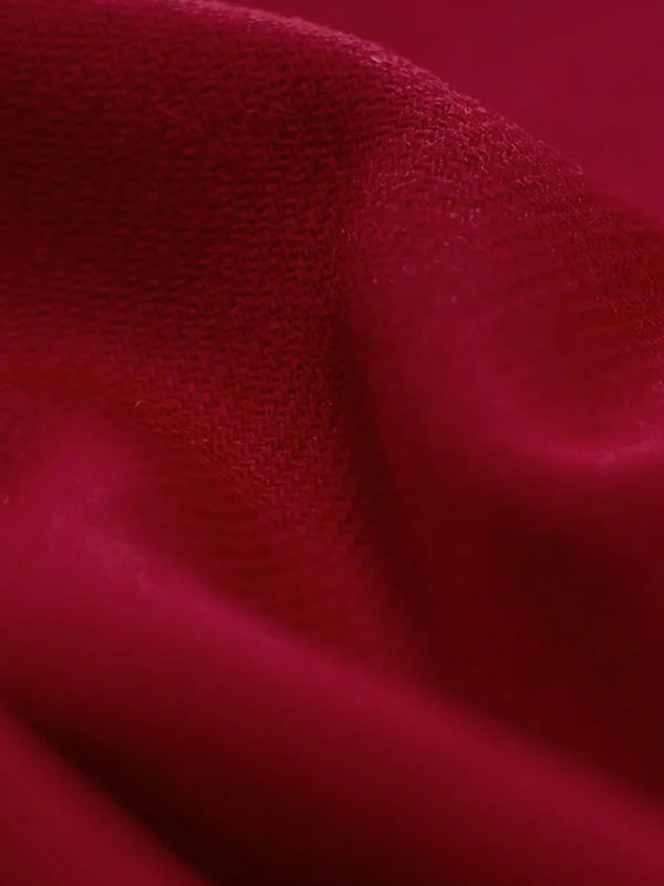 Harris Tweed Jacket "London" In Red Twill