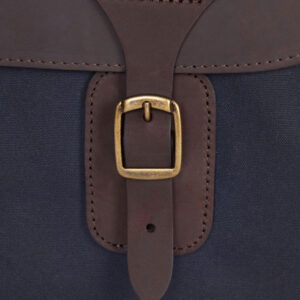 Barbour Wax Leather Briefcase Navy