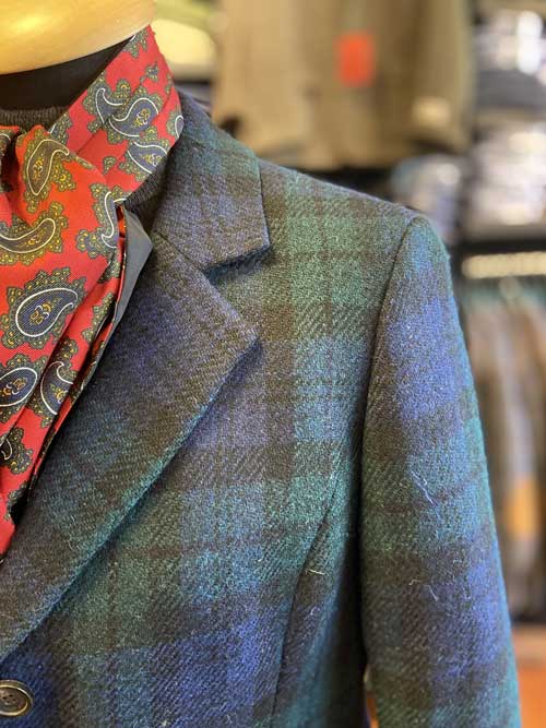 Harris Tweed Damesjas "Emilia" In Blackwatch