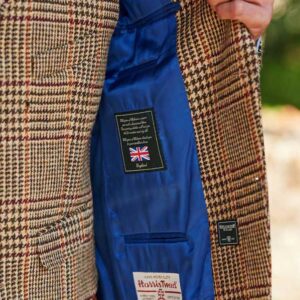 Harris Tweed Jacket "London" In Scottish Check