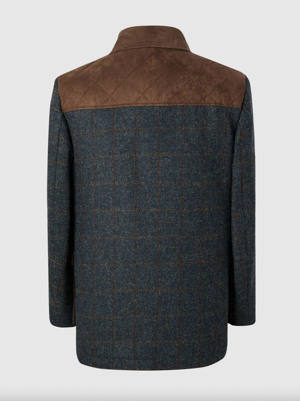 Harris Tweed Field Coat, Boyd Coat - Blue