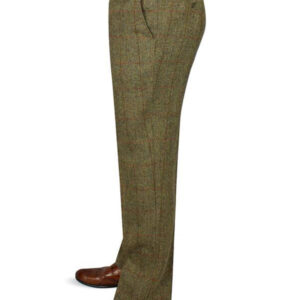 Harris Tweed Pantalon, Mens Tweed Trousers - Mustard