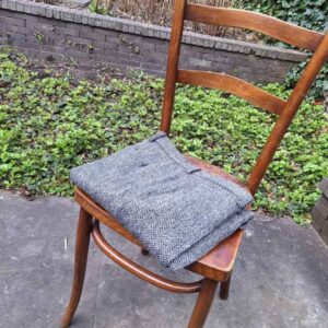Harris Tweed Pantalon "Mr Miller" In Black Herringbone