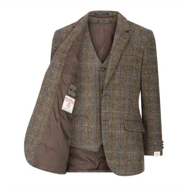 Harris Tweed Dalston Waistcoat Clinton Brown