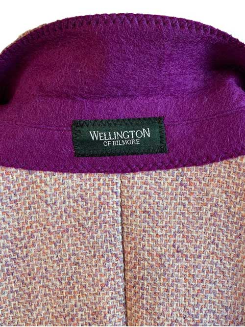 Harris tweed Dames Jasje "LadiesClub" In Rose Tweed