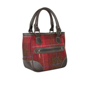 Harris Tweed York Handbag - Red Check