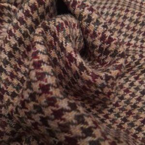 Harris Tweed Vestje "Wales" Met Revers In Country Houndstooth