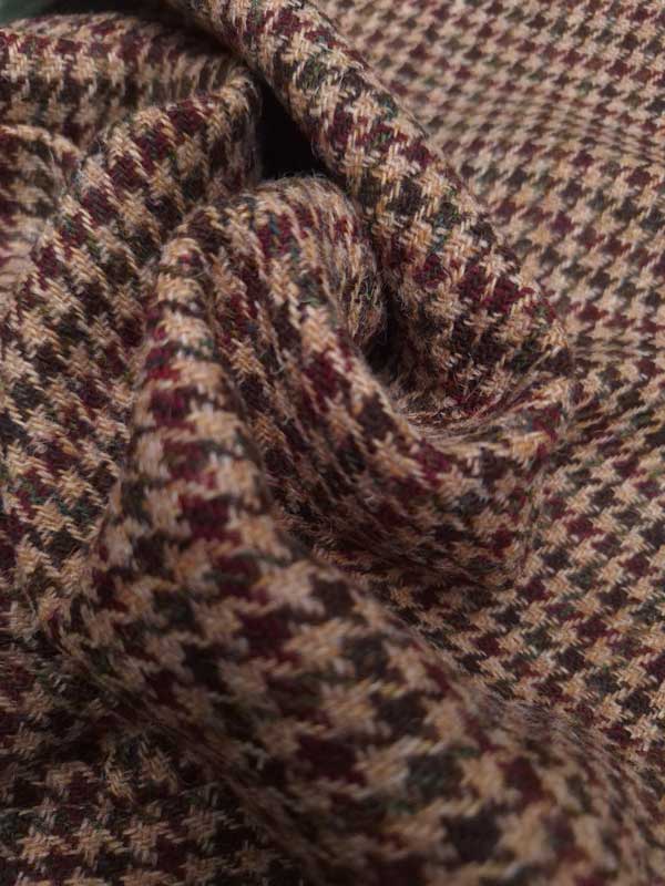 Harris Tweed Vestje "Wales" Met Revers In Country Houndstooth