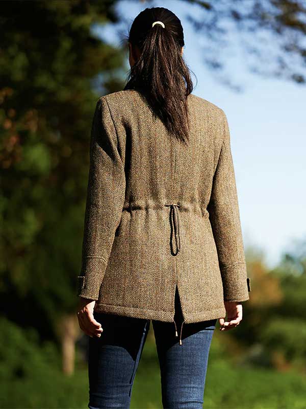 Harris Tweed Damesjas "Bailey" In Evergreen