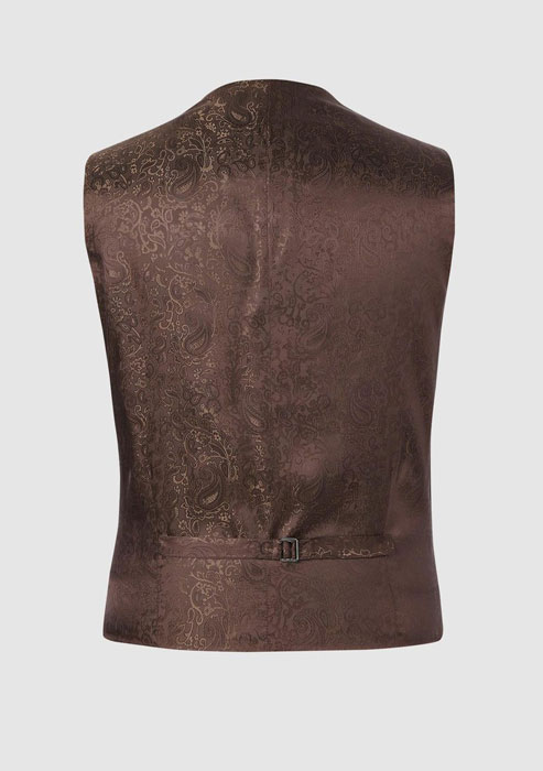 Harris Tweed Vestje, Angus Waistcoat - Brown