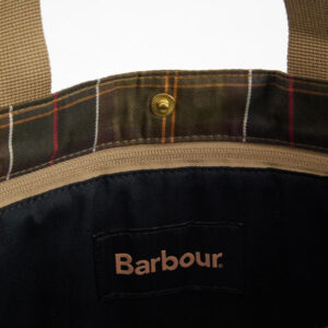 Barbour Transport Patchwork Tote Bag Dusky Green