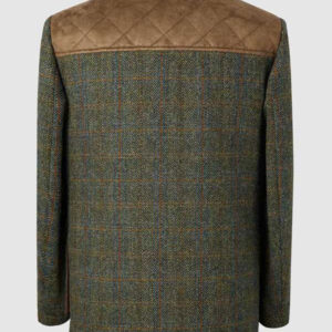 Harris Tweed Field Coat, Boyd Coat - Green Multi