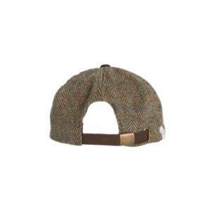 Harris Tweed Brungton Baseball Cap Moss Green