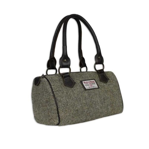 Harris Tweed Barrel Bag - Lovat Herringbone