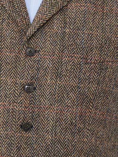 Harris Tweed Vestje "Wales" Met Revers In King of Tweed