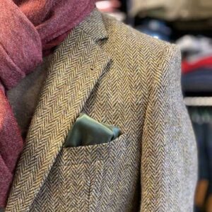 Harris Tweed Jacket "London" In Country Herringbone