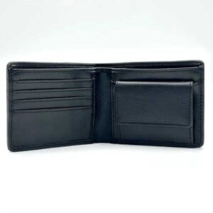 Harris Tweed Bifold Coin Wallet In Charcoal