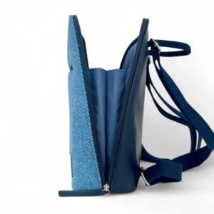 Harris Tweed Backpack In Sky Blue