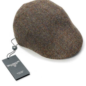 Harris Tweed Flat Cap "Henry" In Evergreen
