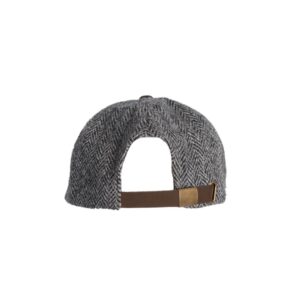 Harris Tweed Brungton Baseball Cap Steel Grey
