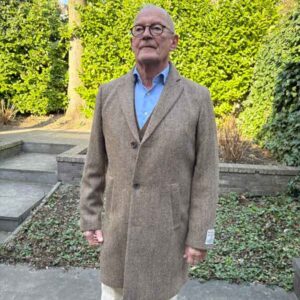 Harris Tweed Overjas "Barney" In Country Herringbone