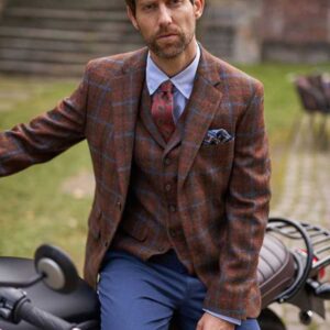 Harris Tweed Jacket "London" In Lord's Overcheck